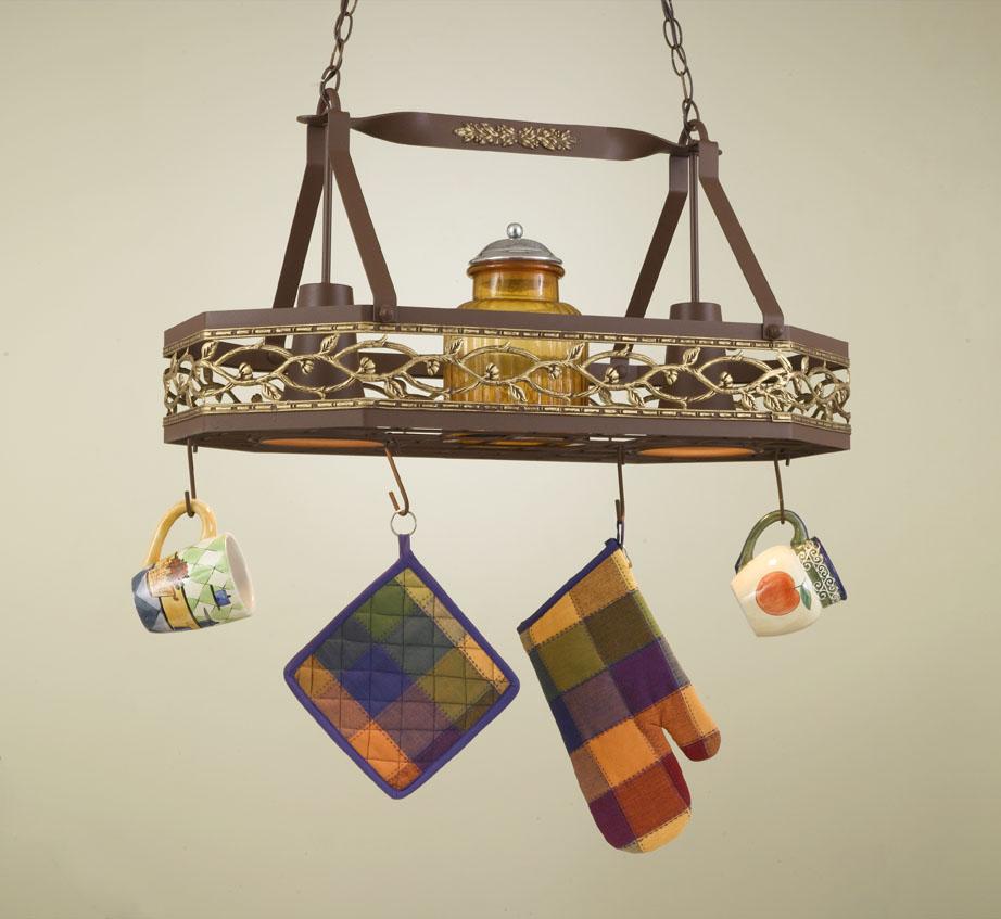 2-LITE POT RACK