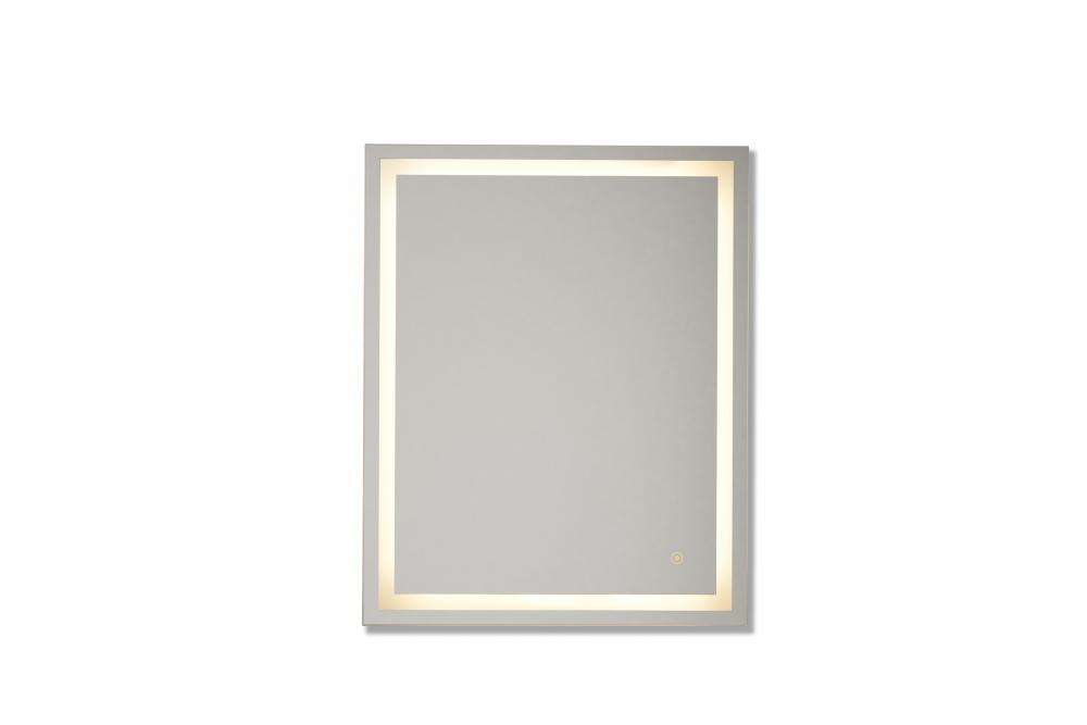 30" x 24" x 1.4" Rectangular LED Mirror, defogger & dimmer, 3000K