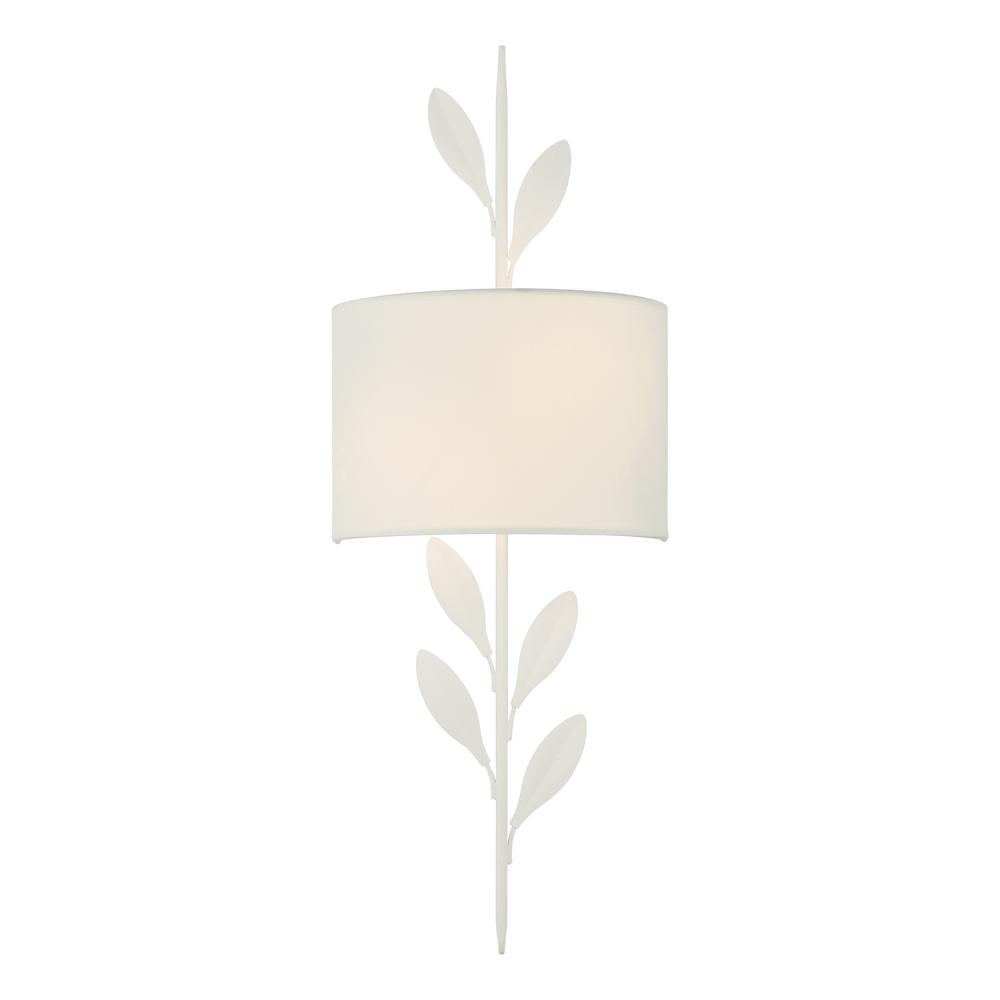 Broche 8.5'' Matte White Sconce
