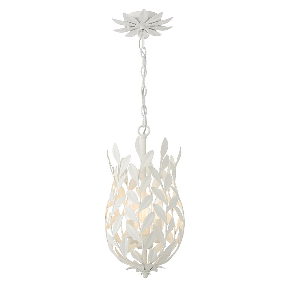 Broche 9.5'' Matte White Pendant