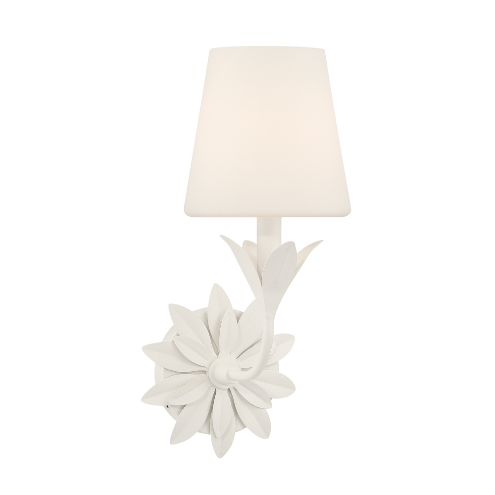 Broche 6.5'' Matte White Sconce