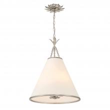 Crystorama 564-SA - Broche 18'' Antique Silver Pendant