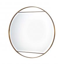 Nova 4010624BB - Ventura Round Mirror Brass