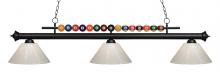Z-Lite 170MB-PWH - 3 Light Billiard