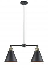Innovations Lighting 209-BAB-M13-BK - Appalachian - 2 Light - 23 inch - Black Antique Brass - Stem Hung - Adjustable Island Light
