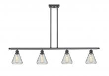Innovations Lighting 516-4I-BK-G275-LED - Conesus - 4 Light - 48 inch - Matte Black - Stem hung - Island Light