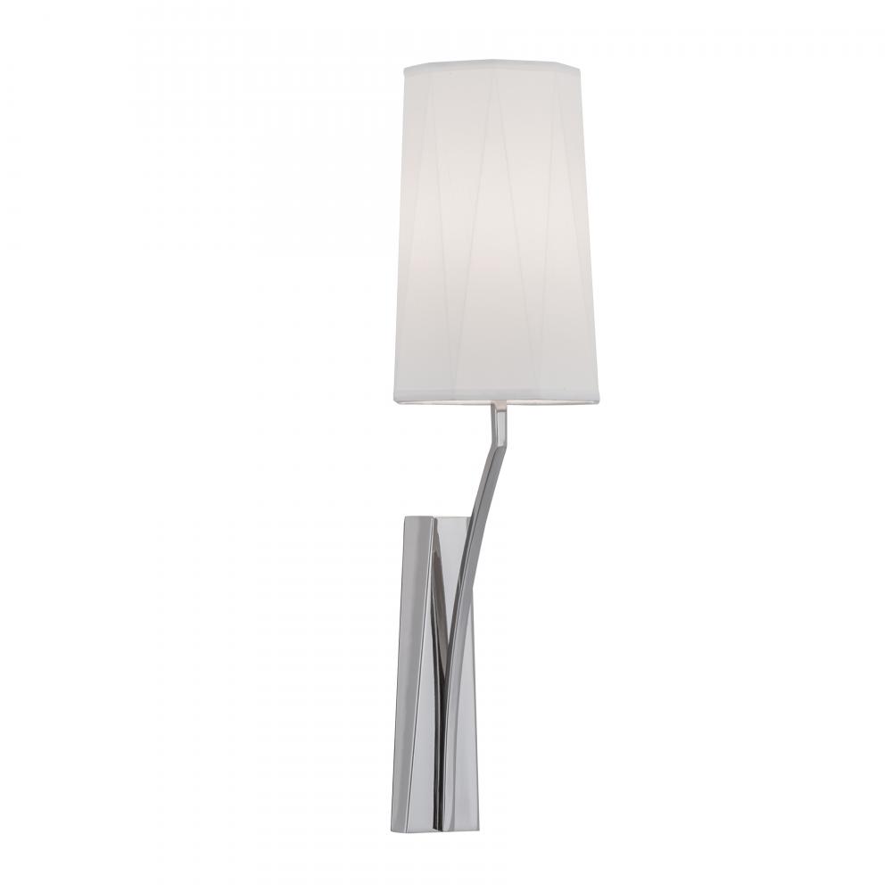 Diamond 22'' High 1-Light Sconce - Polished Nickel